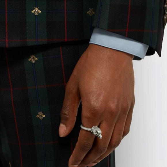 New GUCCI ANGER FOREST EAGLE 925 SILVER Ring 7,5 - Picture 2 of 5